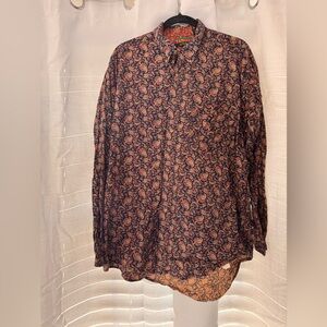 TANGO By Max Raab Vintage Men’s Paisley Design Button Down Dress Shirt